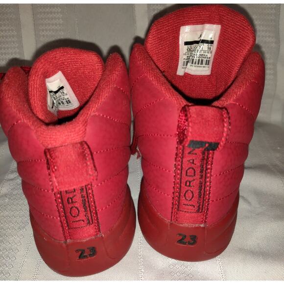 Nike Air Jordan Retro Red Kids Shoes 151186-601 Little Childs Size 13C 2018 - Picture 4 of 10